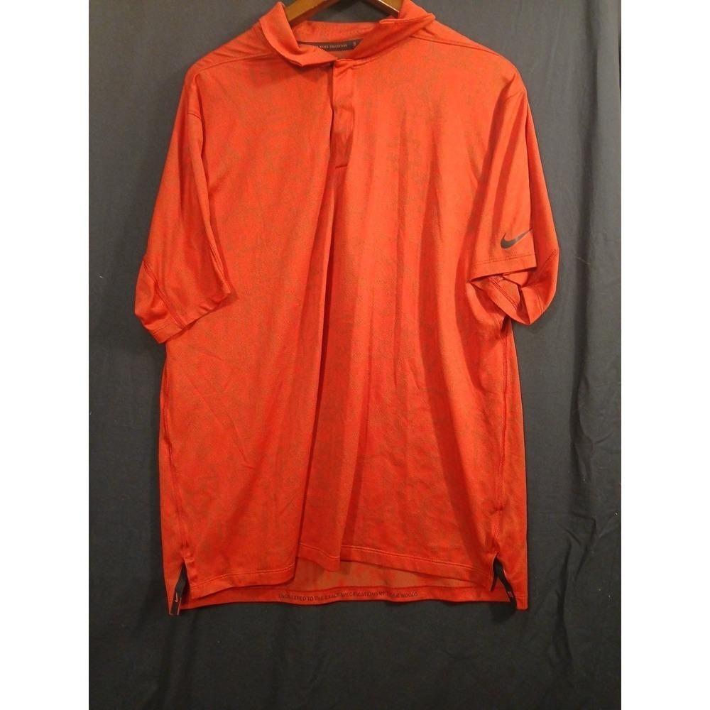 Nike Tiger Woods Collection CU9528-677 Dri-Fit ADV Red Polo Golf Shirt Men's L